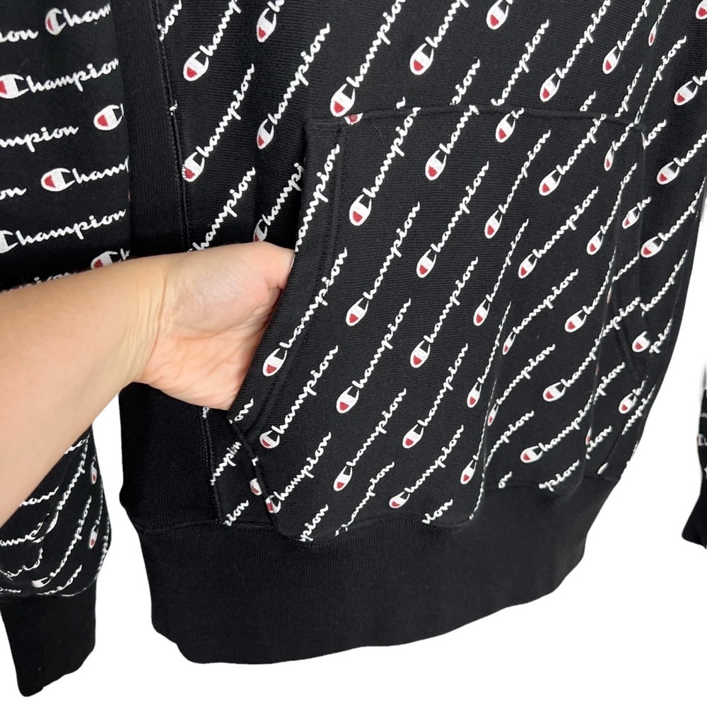 Champion Reverse Weave Diagonal All Over Print Ho… - image 8